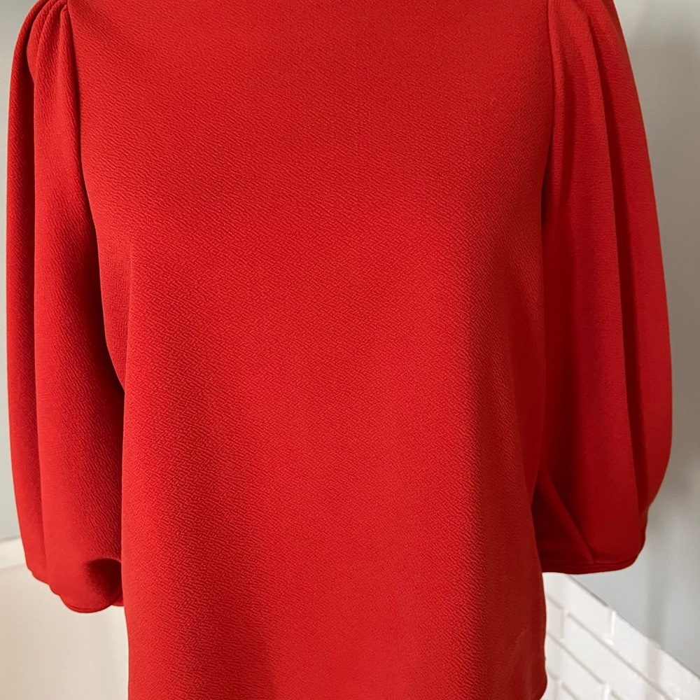 Green Envelope zipper back blouse